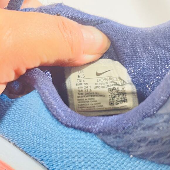 Nike Zoom Freak Basketball Shoes Womens 8 Pink Blue Court Sneakers D09680-400 - Picture 4 of 11